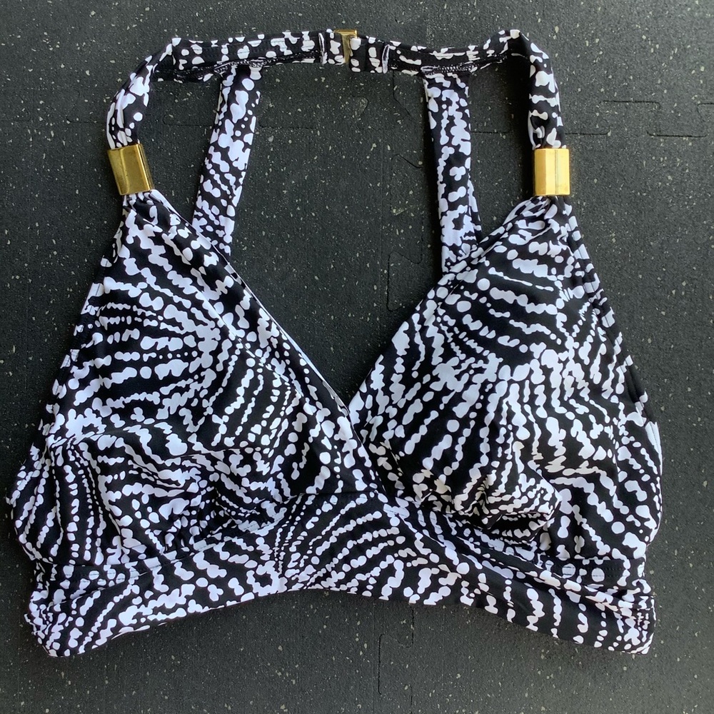 Zebra bikini top ONLY 36d/dd
